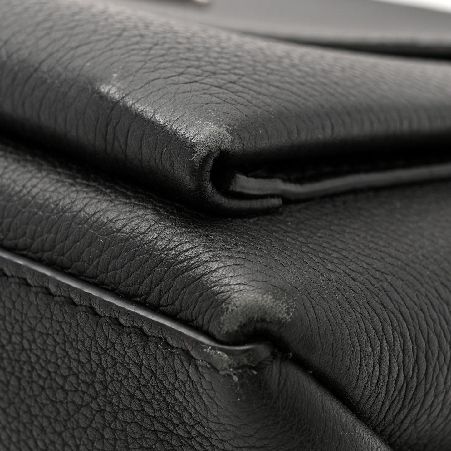 Soft Calfskin My Lockme Top Handle Black