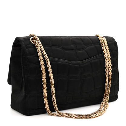 Satin Coco's Croc 2.55 Reissue 227 Flap Black