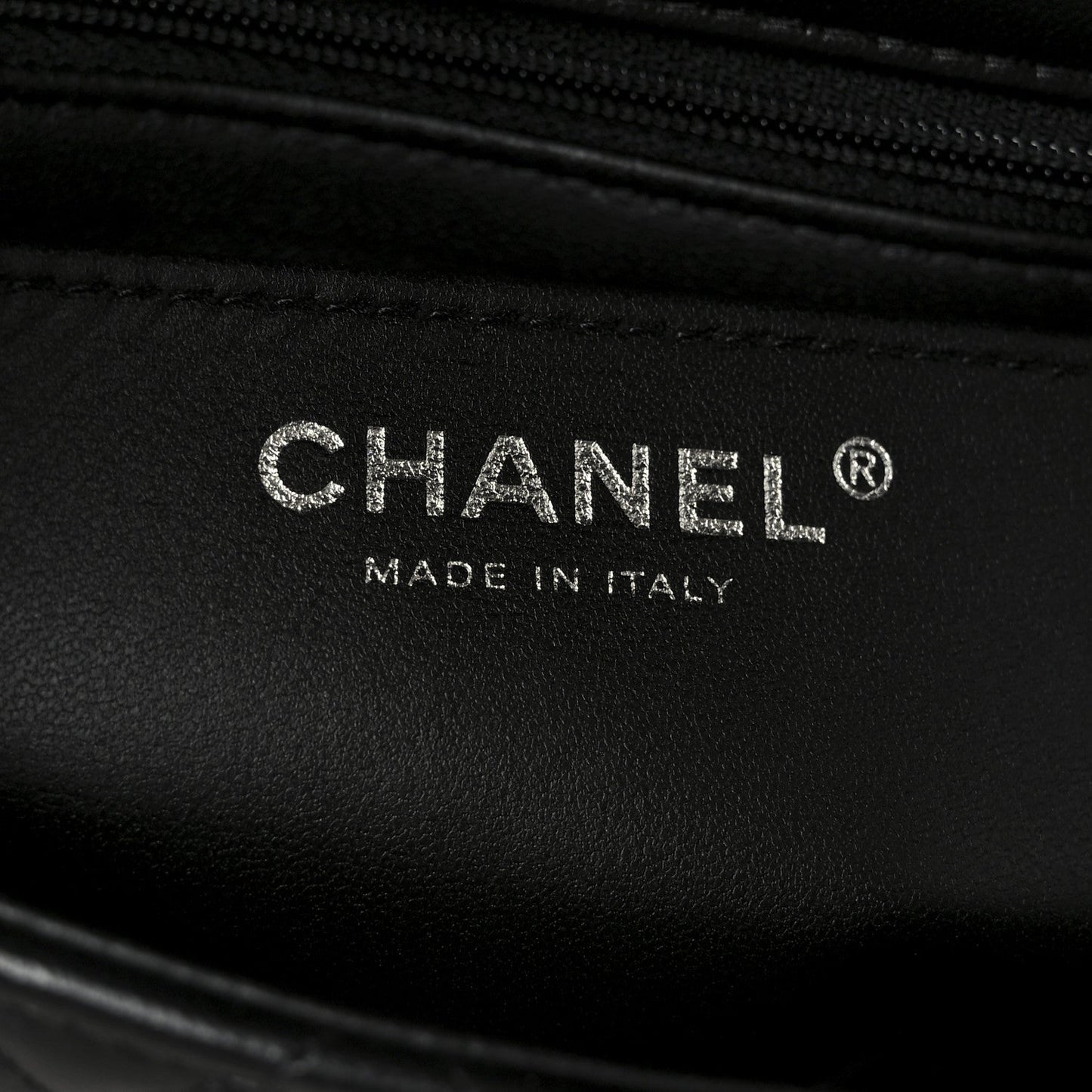 Lambskin Quilted Mini Top Handle Rectangular Flap So Black