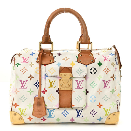 Monogram Multicolor Speedy 30 White
