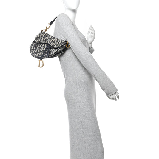 Oblique Saddle Bag Blue