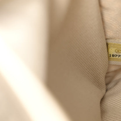 Metallic Perforated Calfskin Small Up In The Air Flap Light Gold