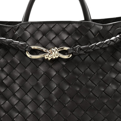 Nappa Intrecciato Medium Andiamo Shoulder Bag Fondant
