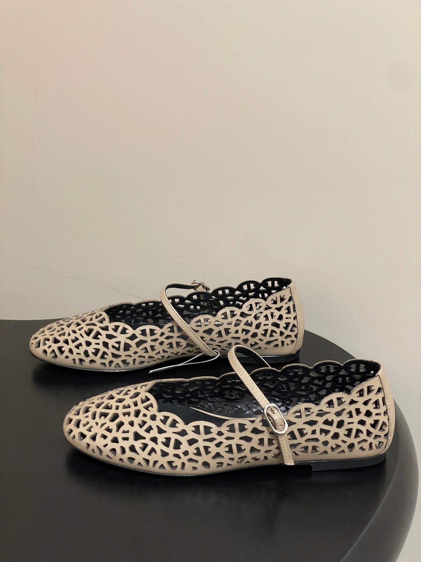 HM 26S Meli Ballet Flats Beige in Cowhide 593800