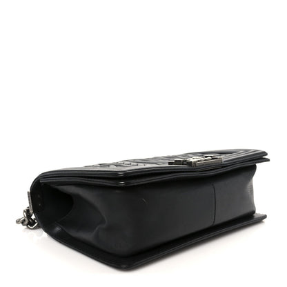 Lambskin Medium Celtic Boy Flap Black