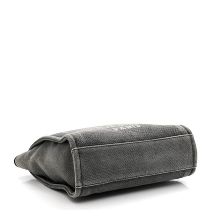 Canvas Mini Deauville Tote Dark Grey