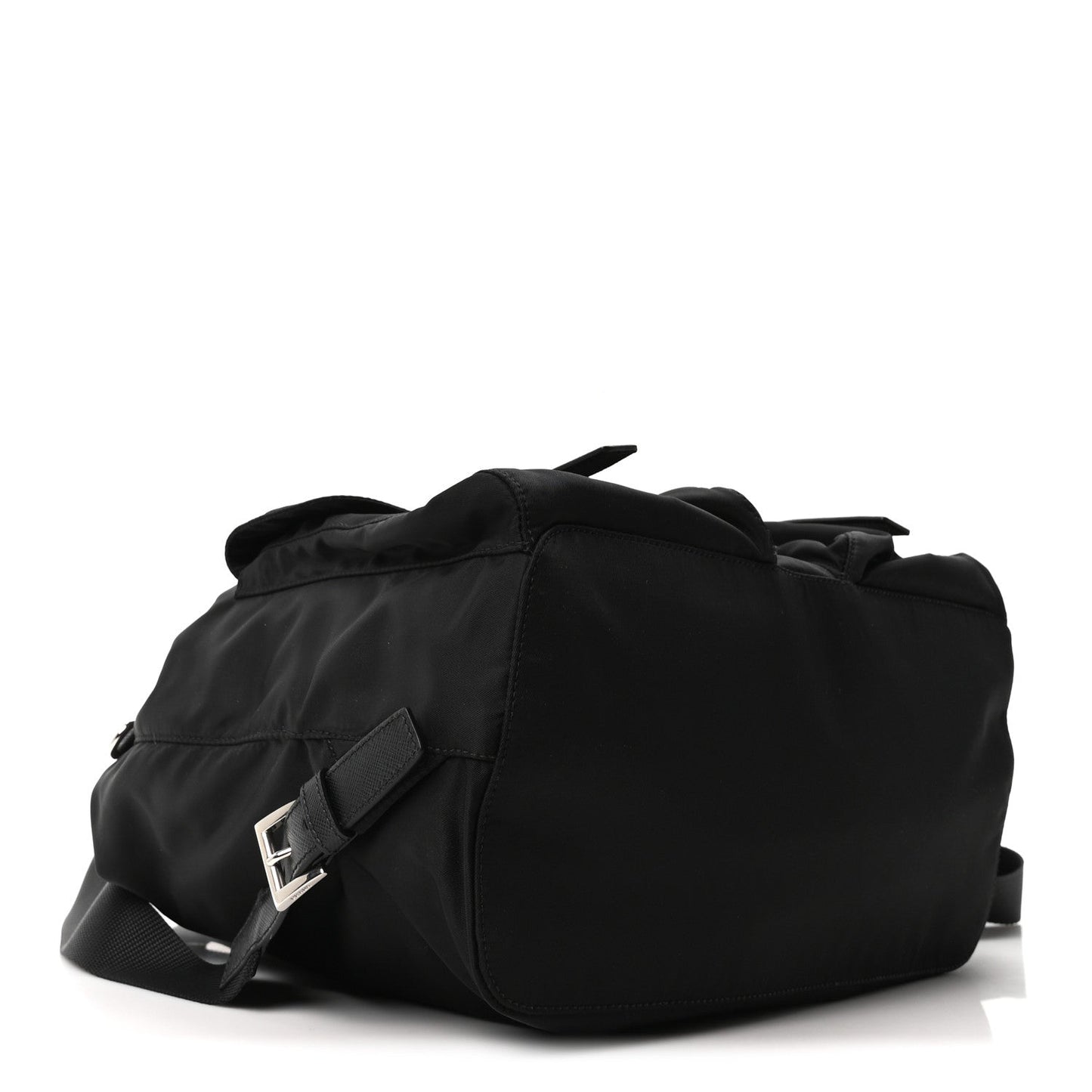 Tessuto Nylon Saffiano Medium Backpack Black
