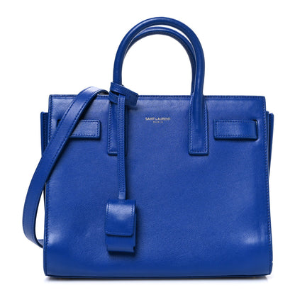 Calfskin Nano Sac De Jour Royal Blue