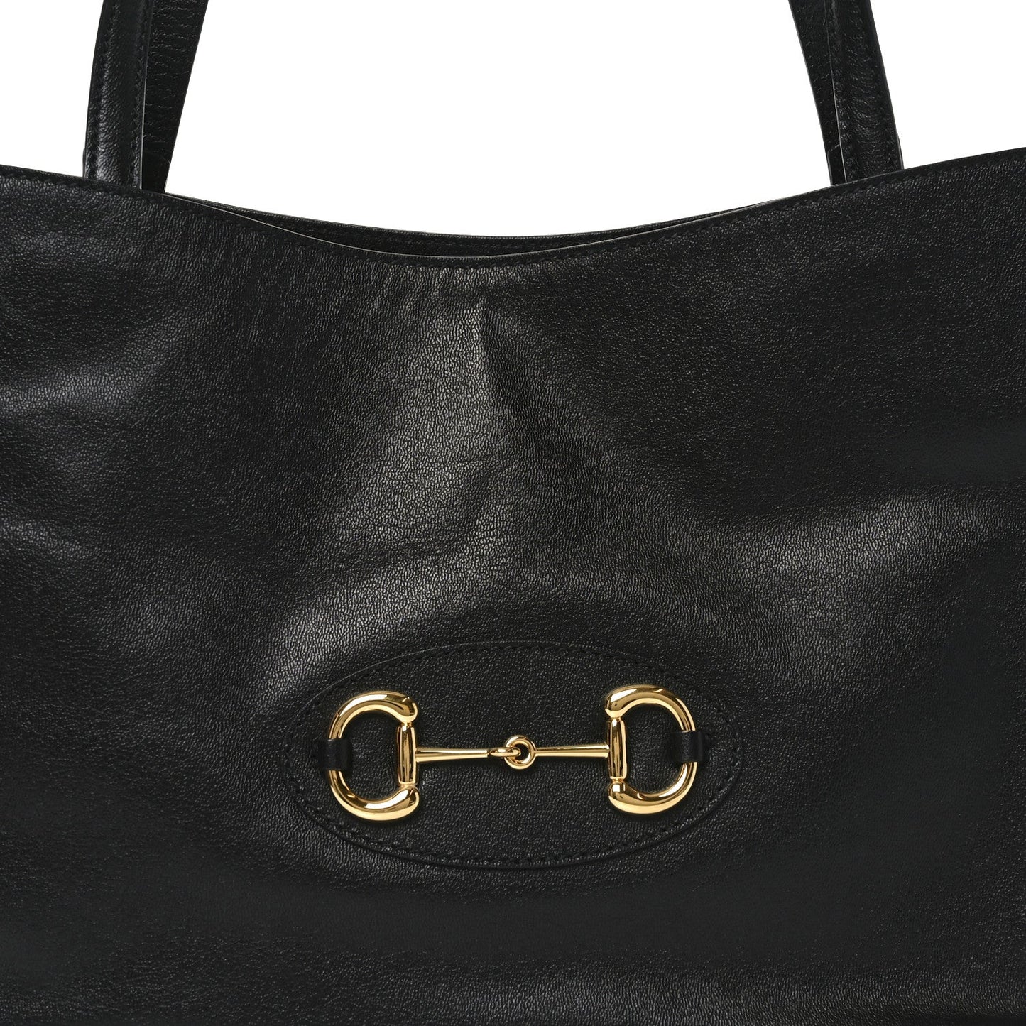 New Sakai Calfskin Lux Horsebit 1955 Tote Bag Black