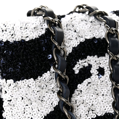 Sequin Medium Flap Blue Blue White