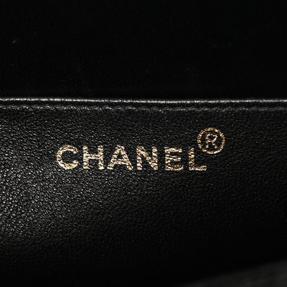 Caviar Quilted Briefcase Laptop Bag Black