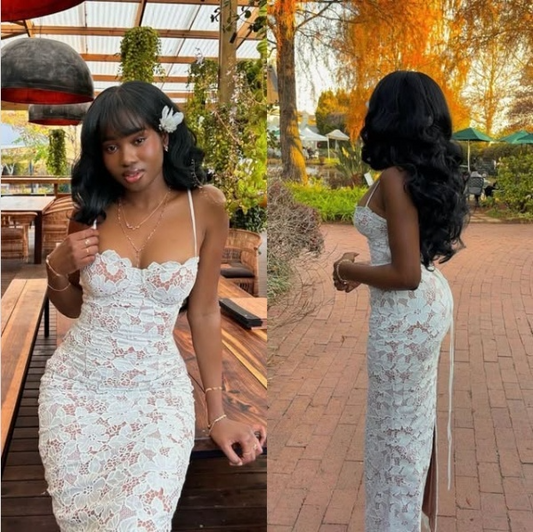 Elegant Lace Long Prom Dress Evening Party Dress     S7072