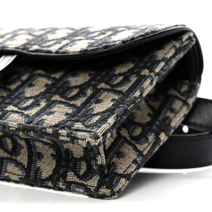 Oblique Saddle Belt Bag Blue