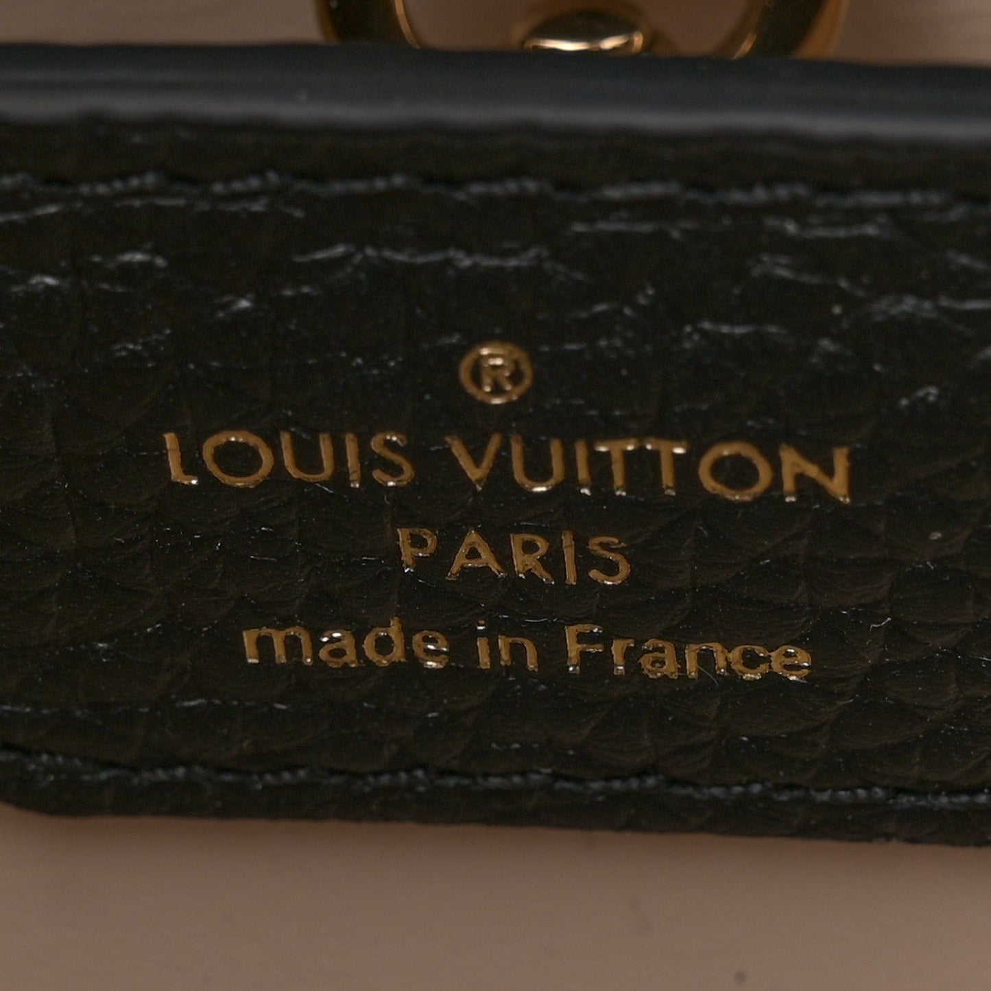 Taurillon Enamel Flower Padlock Chain Capucines BB Black