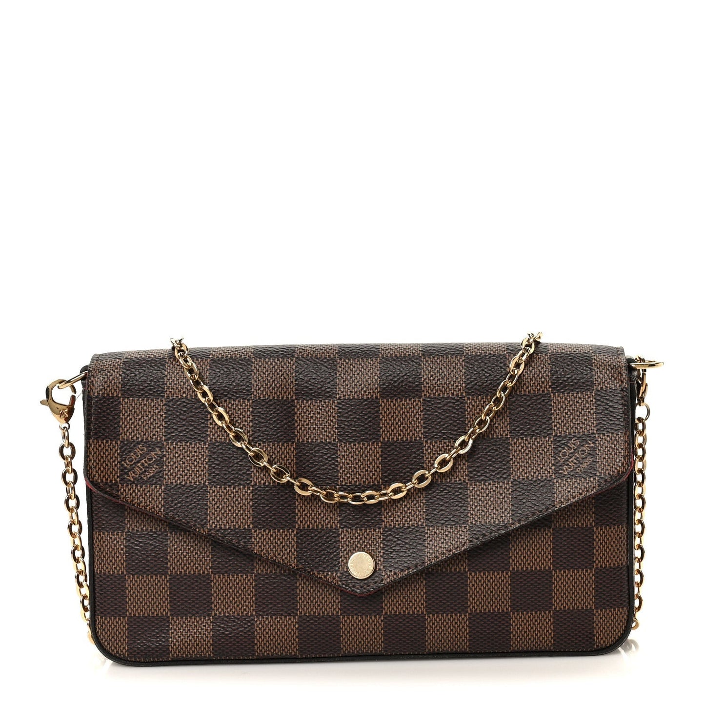 Damier Ebene Pochette Felicie Chain Wallet