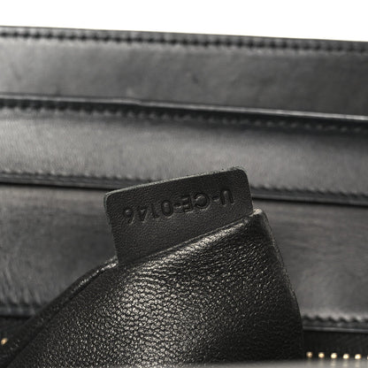 Bullhide Calfskin Micro Bi-Color Luggage Black White