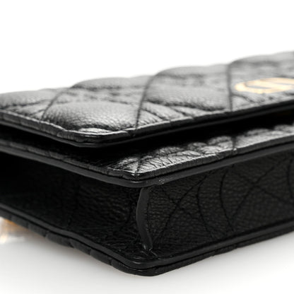Supple Calfskin Caro Belt Bag Black