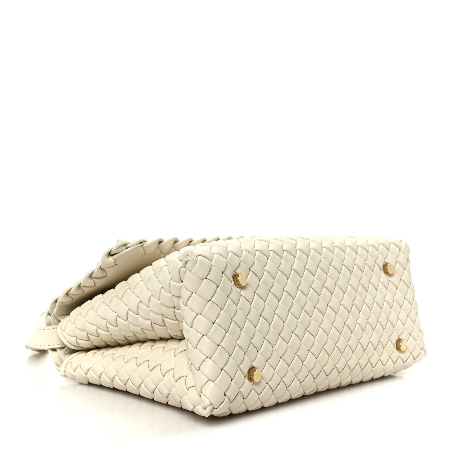 Nappa Intrecciato Patti Top Handle Bag Sea Salt