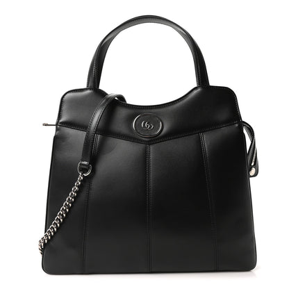 Calfskin Petite GG Medium Tote Bag Black