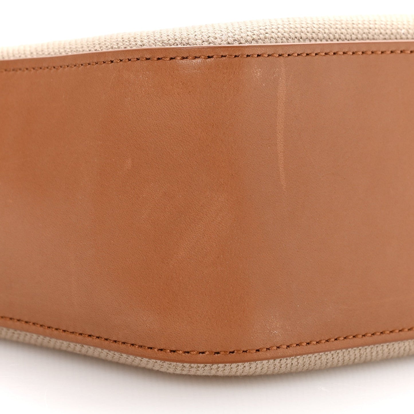 Canvas Calfskin Small Bucket Bag  Desert Dust Brick
