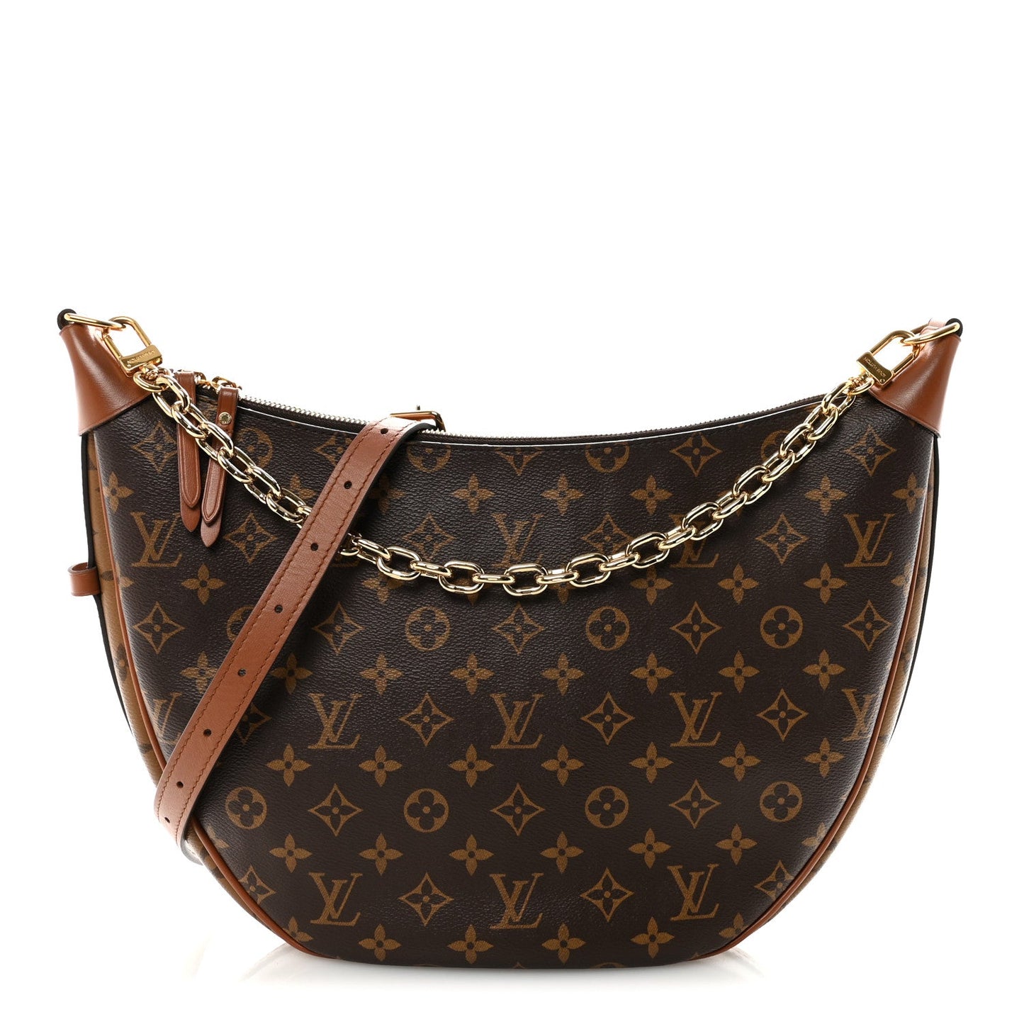 Reverse Monogram Loop Hobo
