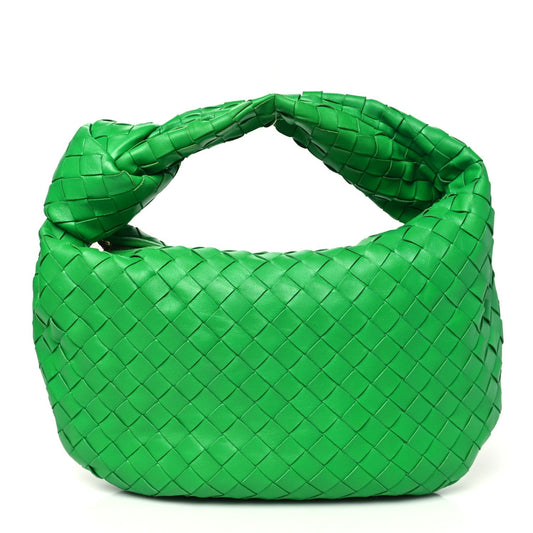 Nappa Intrecciato Teen Jodie Hobo Parakeet