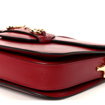 Azalea Calfskin Horsebit 1955 Shoulder Bag New Cherry Red