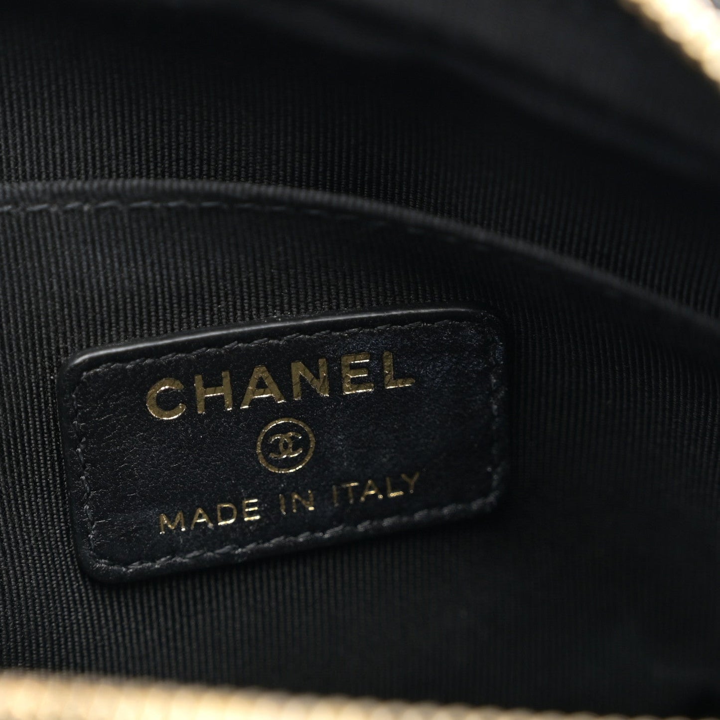 Lambskin Quilted Waist Bag Black