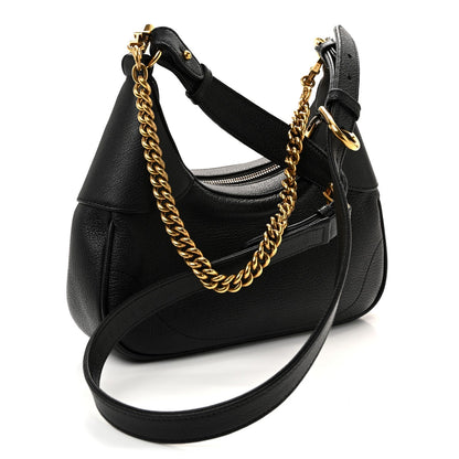 Goatskin Small Aphrodite Shoulder Bag Black