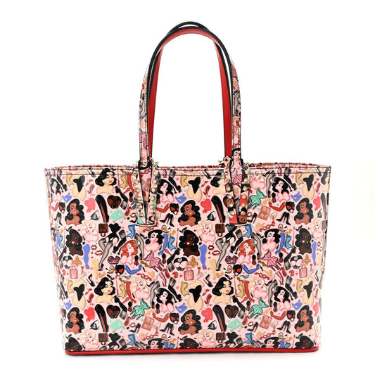 Patent Calfskin Small Dita Cabata Tote Red