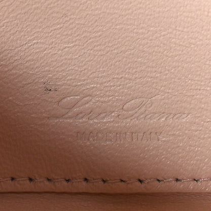 Grained Calfskin Extra Pocket Mini Pouch Creamed Honey