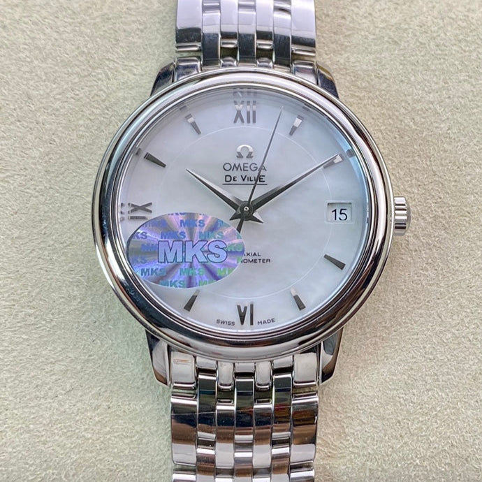 Omega De Ville 32.7mm Silver White Dial