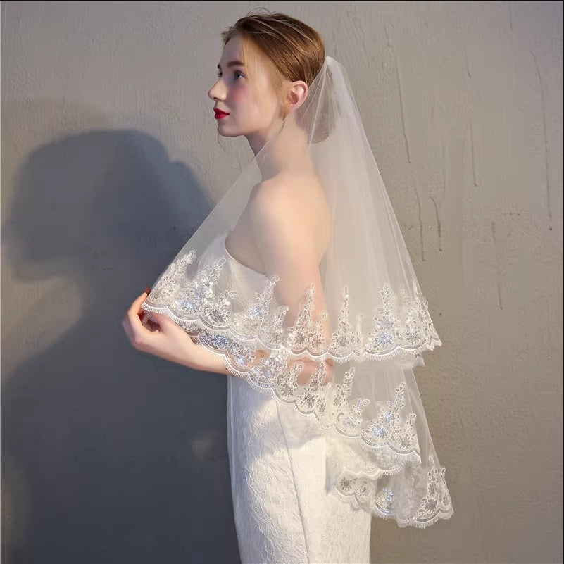 Lace Tulle Bridal Veil