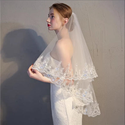 Lace Tulle Bridal Veil