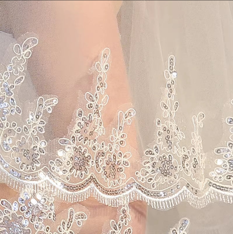 Lace Tulle Bridal Veil