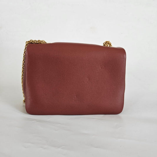 Valentino Garavani One Stud Nappa Bag With Chain Brown