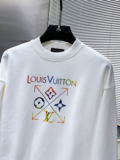 LV SWEATER IN WHITE COTTON 238811