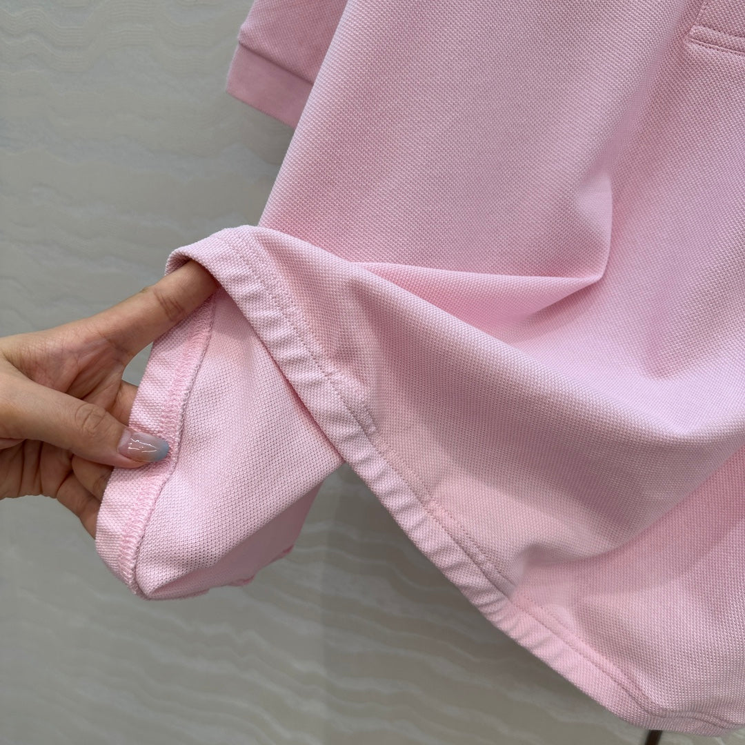Loewe Polo T-shirt Pink Polyester