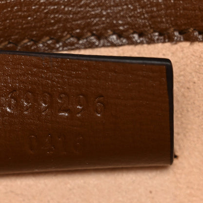 GG Supreme Monogram Mini Horsebit 1955 Shoulder Bag Beige Brown Sugar