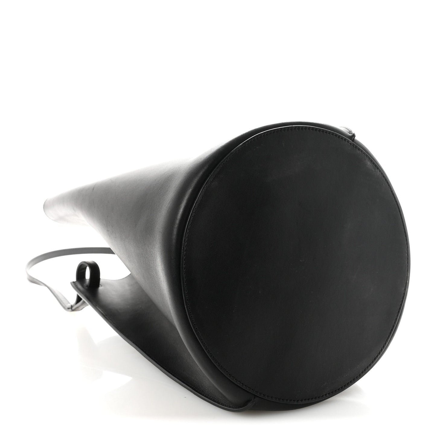 Smooth Calfskin Medium Pinched Bag Black