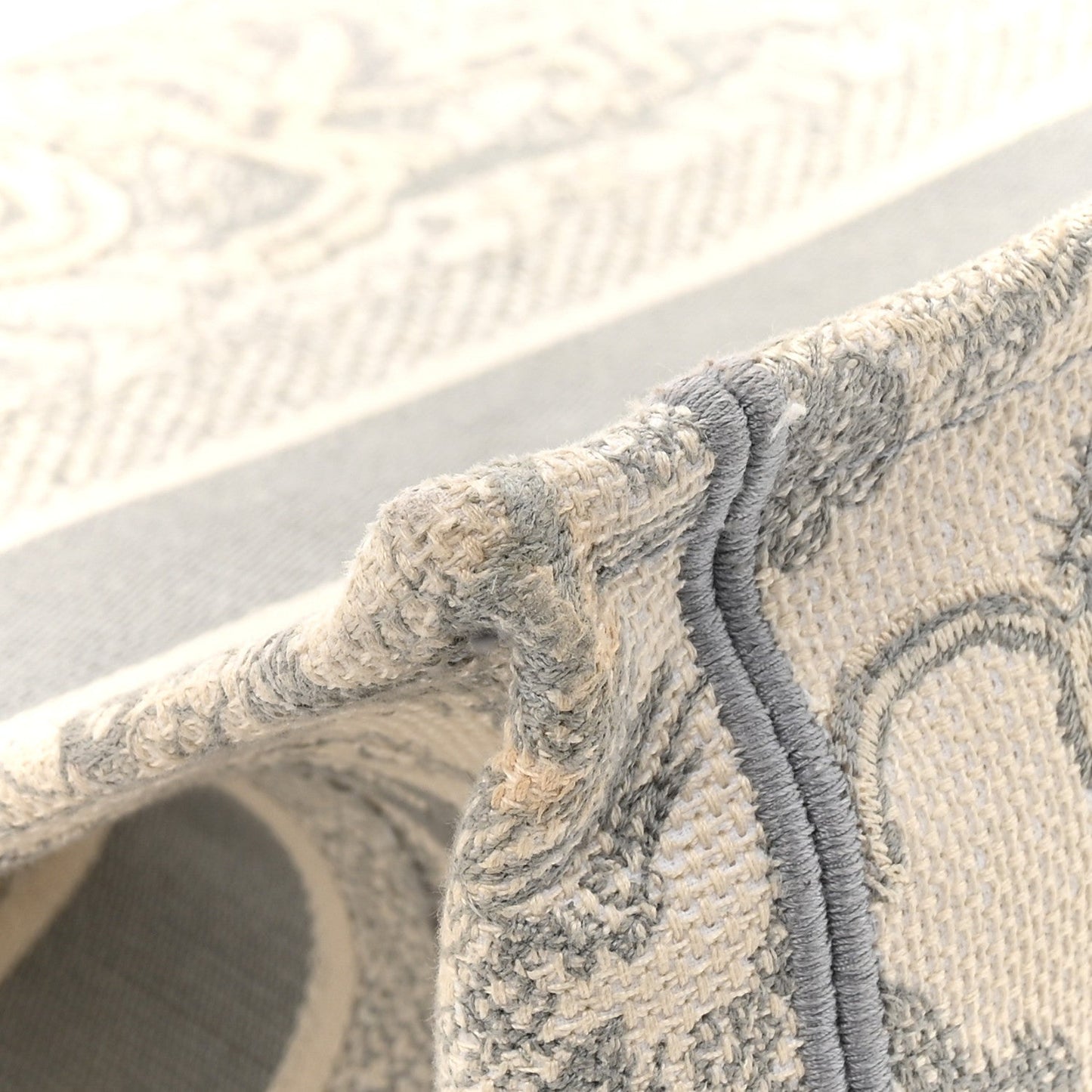 Canvas Embroidered Medium Dioriviera Toile De Jouy Book Tote Gray