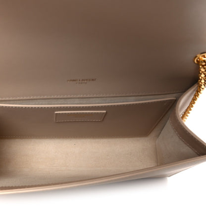 Smooth Calfskin Medium Classic Monogram Kate Tassel Satchel Nude Powder