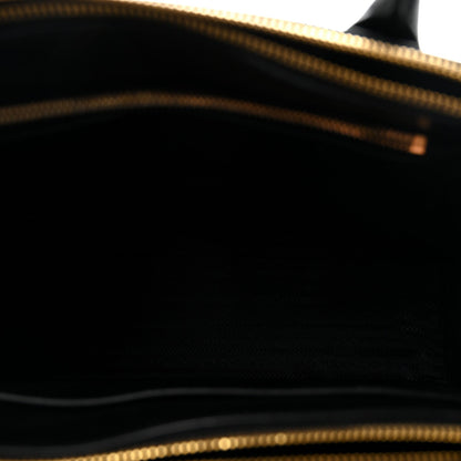 Saffiano City Calfskin Paradigme Bag Black