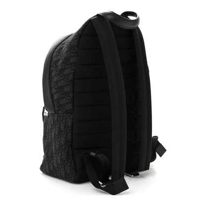 Oblique Calfskin Rider Backpack Black