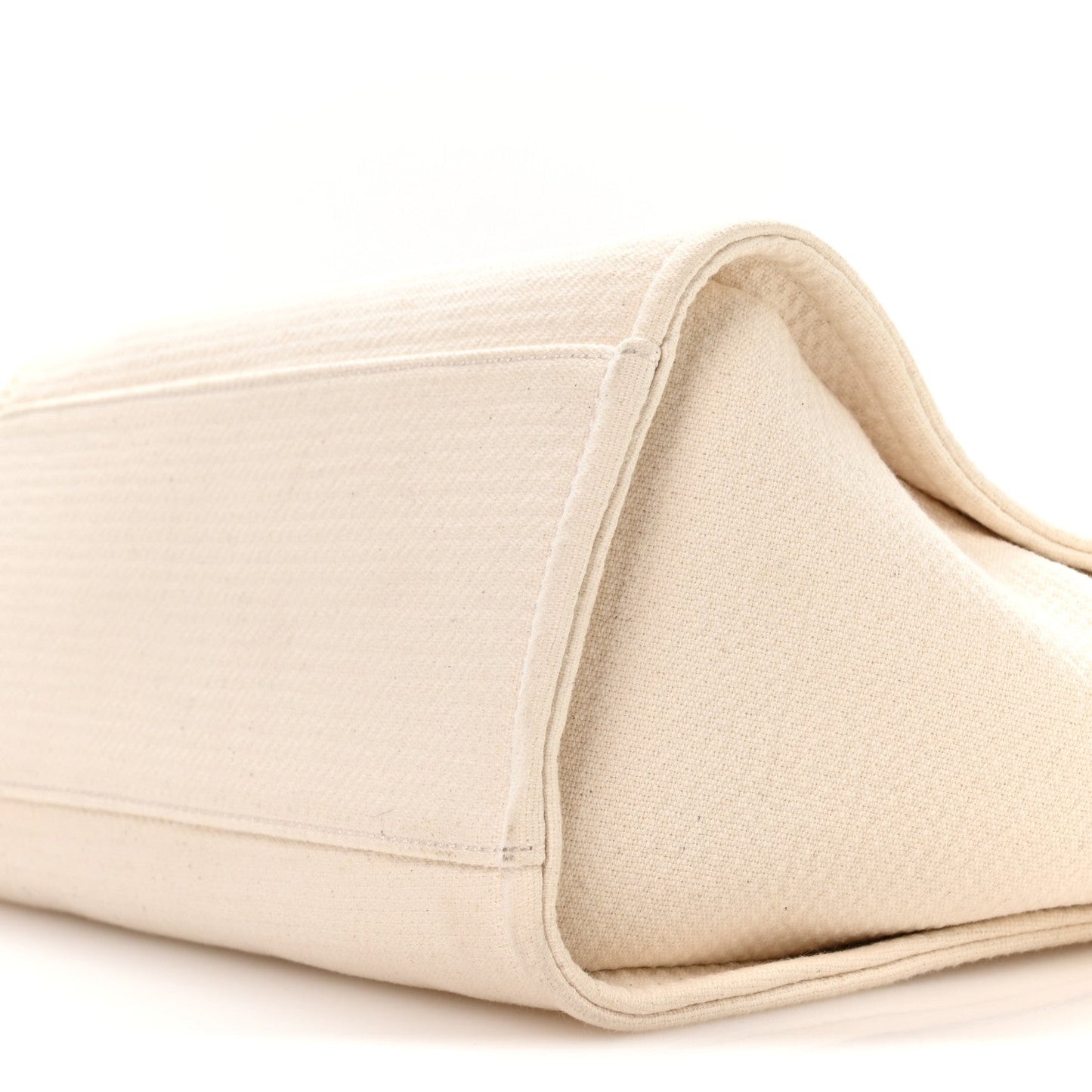 Mixed Fibers Small Deauville Tote White