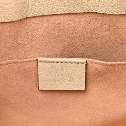 GG Supreme Monogram Flora Textured Calfskin Small Padlock Tote Beige Ebony Multicolor Mystic White