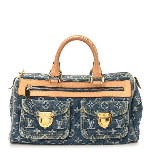 Monogram Denim Neo Speedy Blue