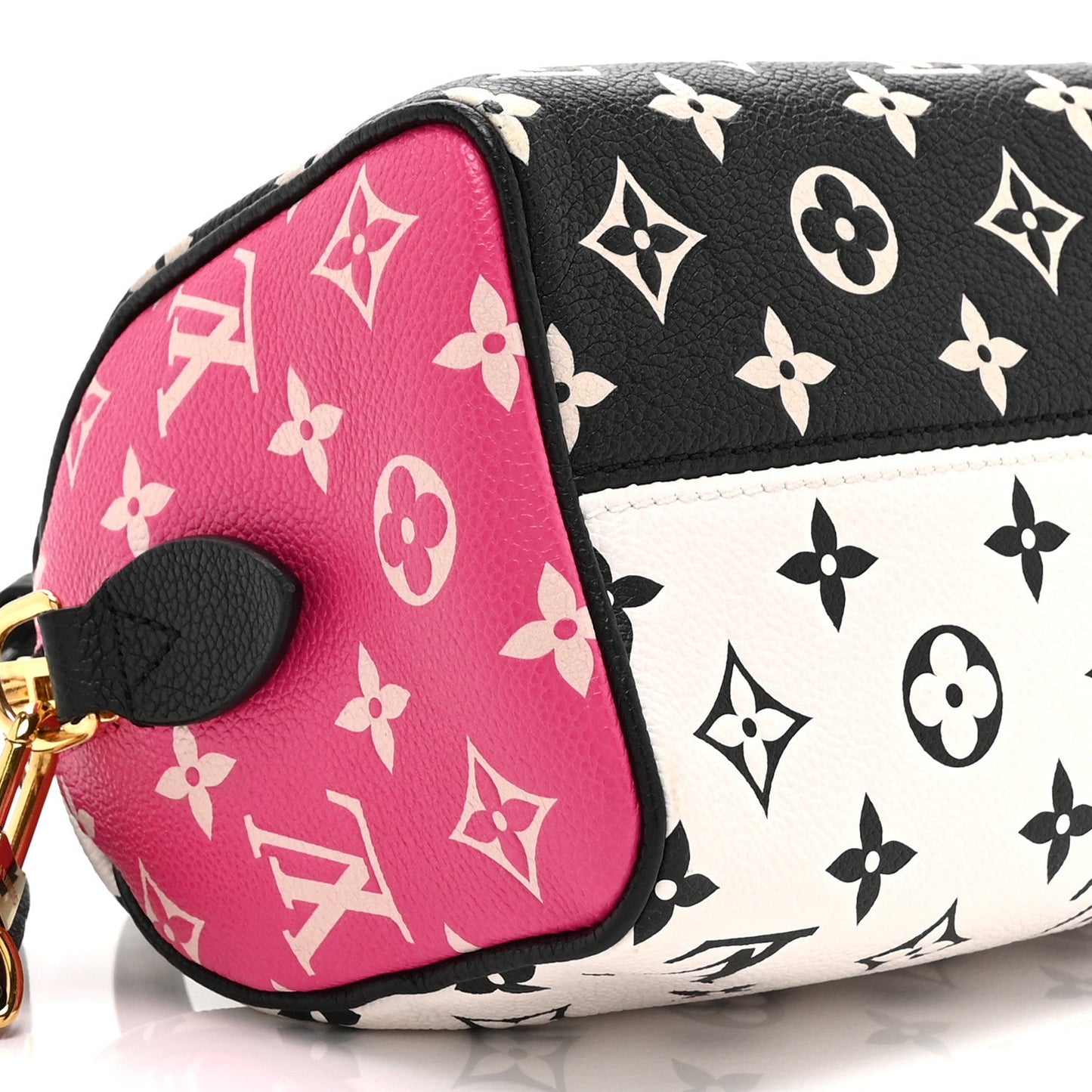 Empreinte Monogram Spring in the City Speedy Bandouliere 20 Black White Pink
