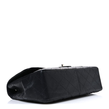 Caviar Quilted Jumbo Single Flap Black
