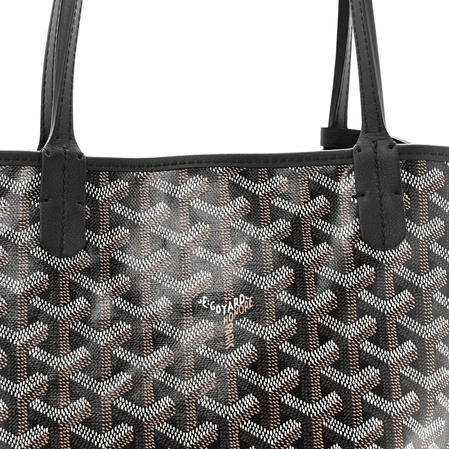 Goyardine Reversible Mini Anjou Black